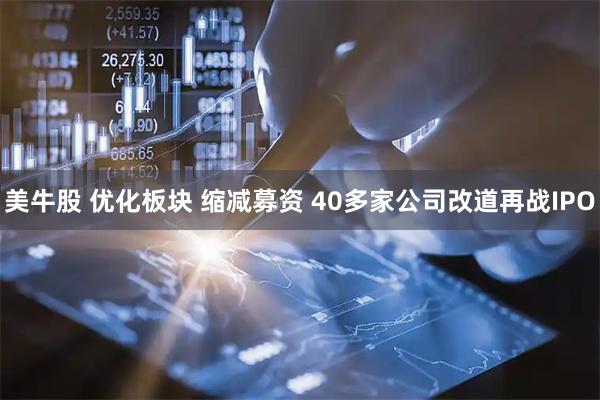 美牛股 优化板块 缩减募资 40多家公司改道再战IPO
